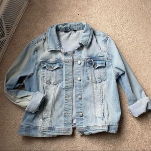 D.jeans jean jacket, stretchy, flattering size M-L